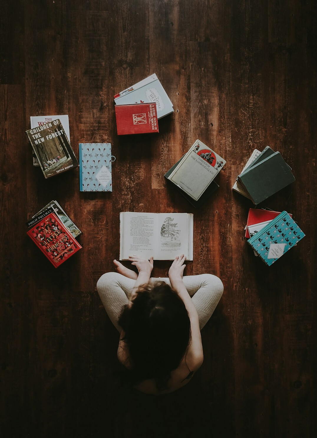 person reading leadership book